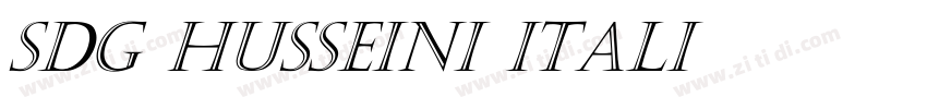 SDG_HUSSEINI Itali字体转换